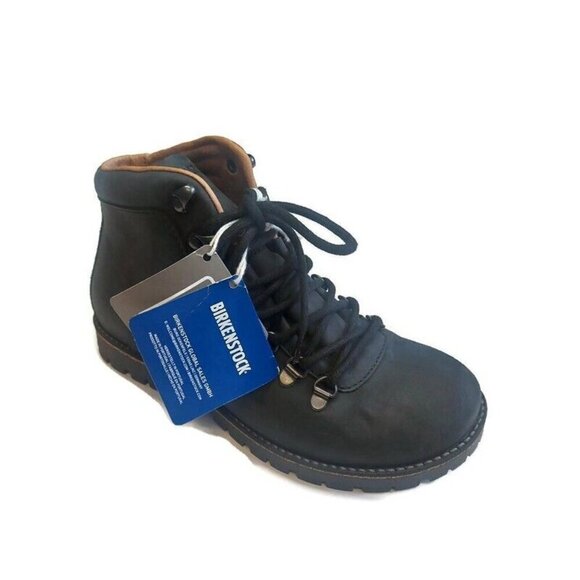 Birkenstock Shoes - Birkenstock Jackson Nubuck Leather Laced Boots Womens Size 7-7.5 Black EU 38